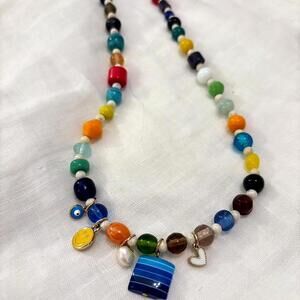 Handmade Colorful Charm Necklace
